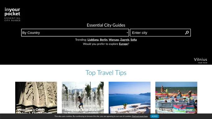 Destination City Guides By In Your Pocket