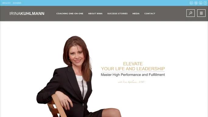 Irina Kuhlmann – Irina Kuhlmann – Life Coaching for High – Performance Achievers