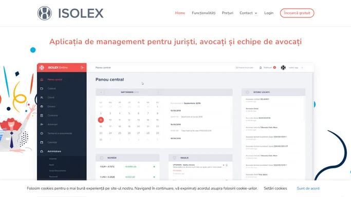 isolex app | soft pentru juristi, avocati si echipe de avocati