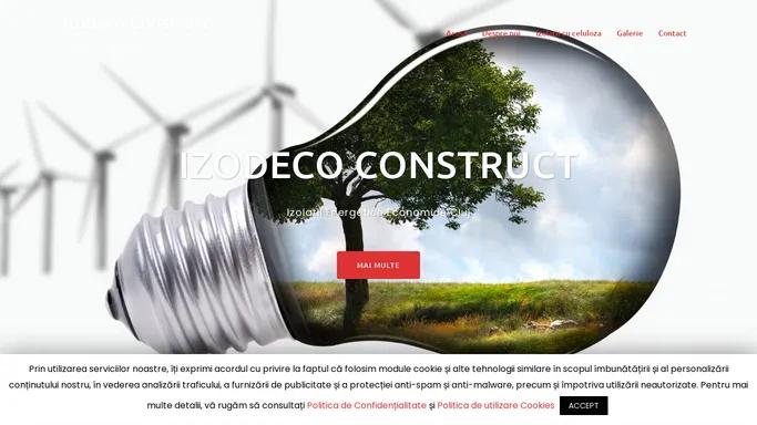 Izodeco Construct – Izolatii Eco Energie