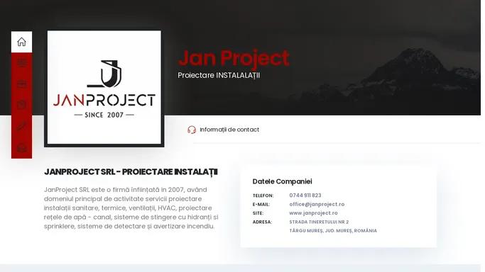 Servicii de proiectare - JanProject SRL