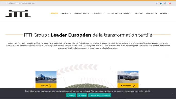 JTTI Group | Createur & fabricant de sangles, cordons, tresses