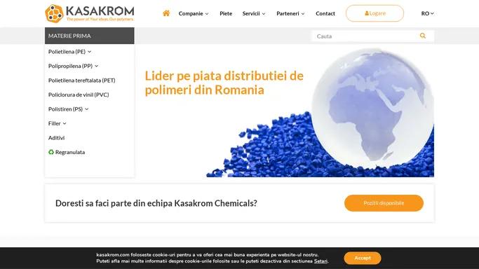 Kasakrom - Lider pe piata distributiei de polimeri din Romania