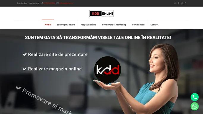 Realizare magazin online, realizare site de prezentare- KDD Online