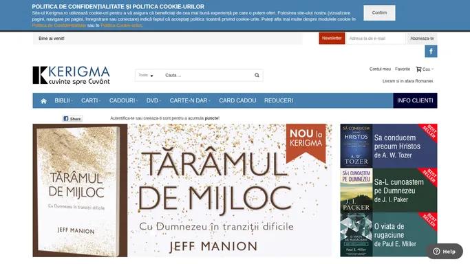 KERIGMA | Biblii, literatura si muzica crestine, cadouri, video/dvd, predici...