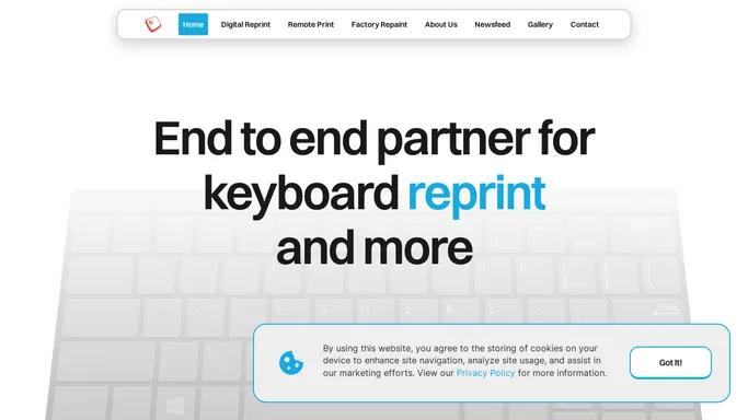 Your partner for keyboard reprint and more