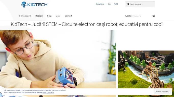 KidTech - Jucarii STEM - Circuite electronice si roboti pentru copii