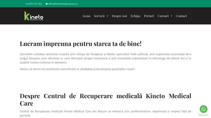 KinetoMedicalCare: Centru de recuperare medicala