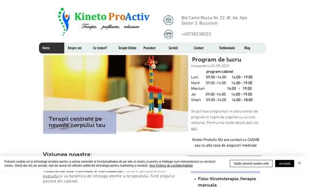 Kinetoterapie Sector 3 | Kineto ProActiv | Bucuresti