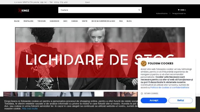 Kingz Jeans - Magazin Online Haine UrbanWear / Street Style pentru Barbati si Femei
