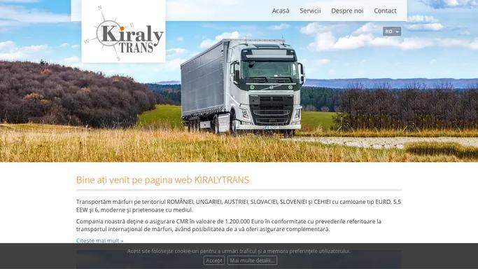 Pagina web KiralyTRANS