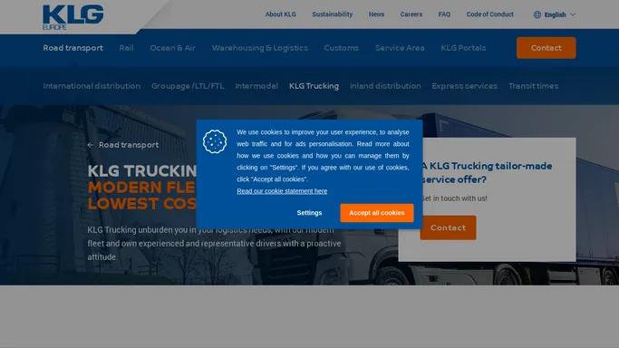 KLG Trucking – Unburden you with own modern fleet and drivers