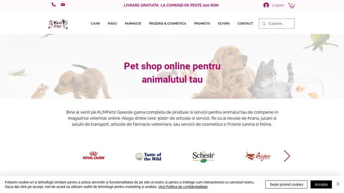 KlmPets | Pet shop, farmacie & cosmetica veterinara | Bucuresti