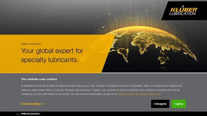 Kluber Lubrication. Your global expert for specialty lubricants. // Kluber Lubrication