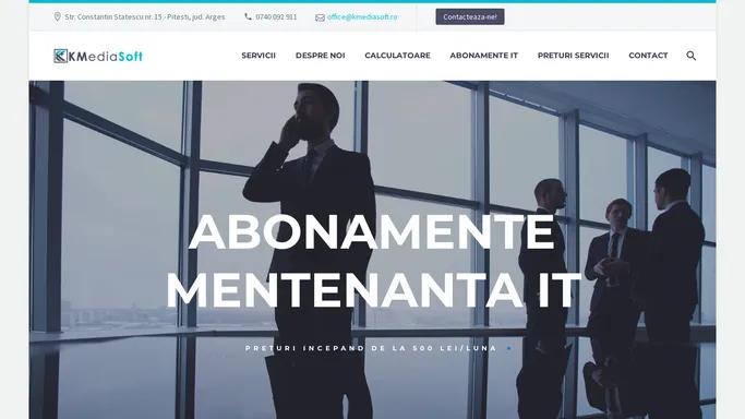 KMediaSoft | Mentenanta IT / Servicii media / Servicii WEB