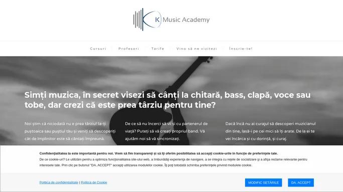 K Music Academy – Scoala de muzica: chitara, bass, clape, tobe, voce in Bucuresti