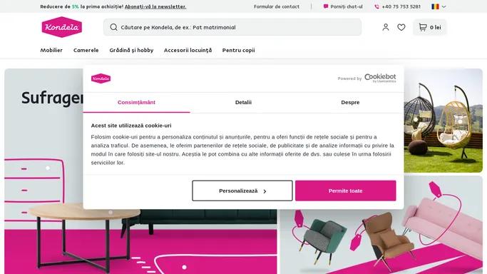 Magazinul tau online de mobila si decoratiuni | Kondela.ro