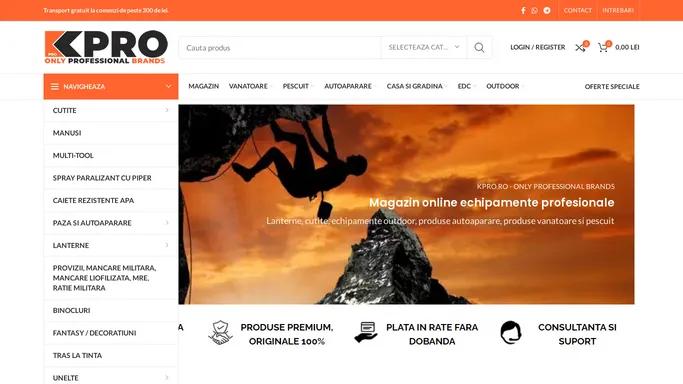 Magazin online echipamente profesionale: lanterne, cutite, unelte - Kpro.ro