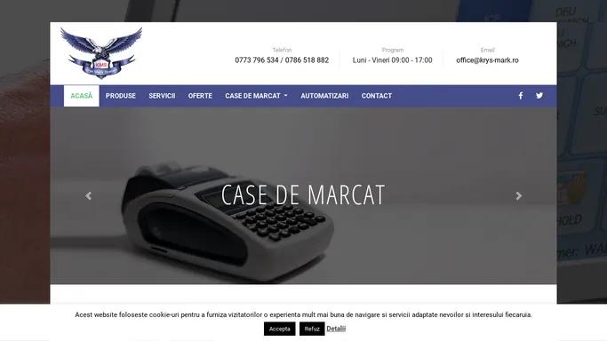 Acasa — case de marcat, solutii it, consumabile — Krys Mark System