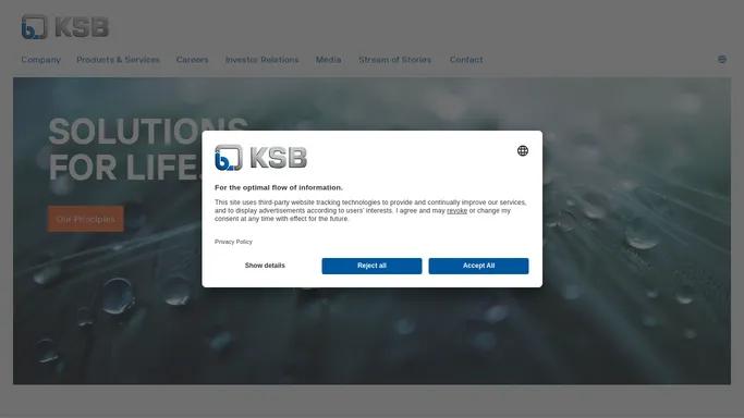 KSB - leading supplier of pumps, valves and services | KSB