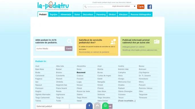 La-Pediatru.ro - portalul parintilor responsabili