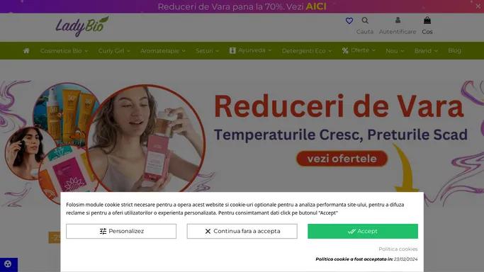 Cosmetice Bio si Naturale