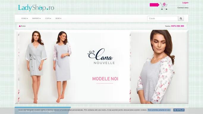 Lenjerie intima, costume de baie, imbracaminte - LadyShop.ro