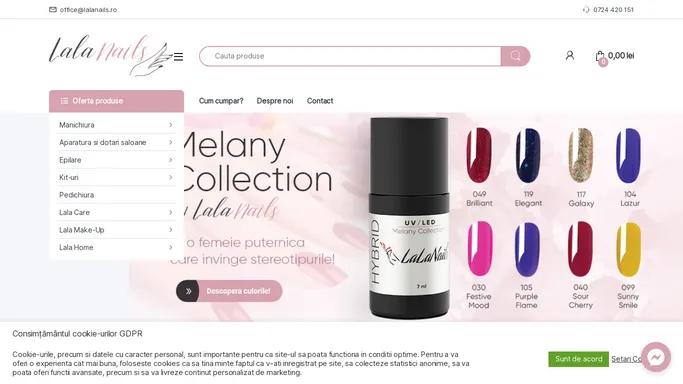 LalaNails.ro - Produse cosmetice profesionale pentru unghii - LalaNails.ro