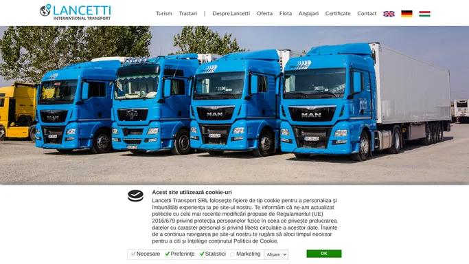 Lancetti Transport - Punem lumea in miscare - Transport international de marfa