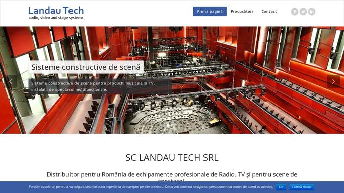 Landau Tech – Distribuitor de echipamente profesionale de Radio, TV si pentru scene de spectacole.