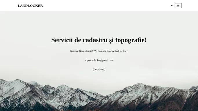 LANDLOCKER – Servicii de cadastru & topografie!