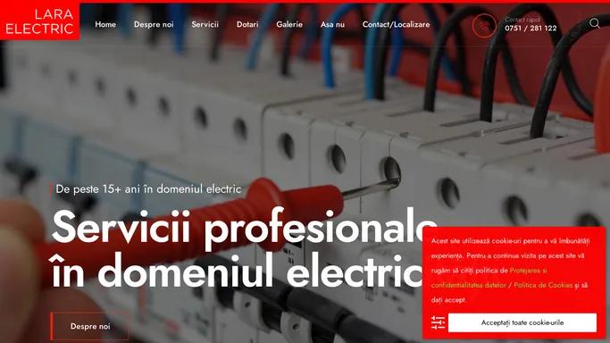 LaraElectric.ro – Servicii de instalatii electrice profesionale Alesd – Bihor