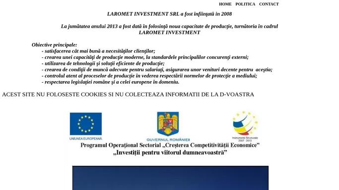 LAROMET INVESTMENT