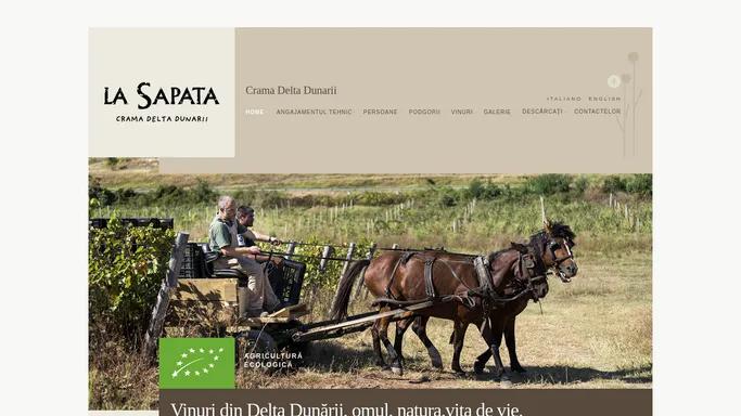 La Sapata - Crama Delta Dunarii - Vini biologici dalla Romania