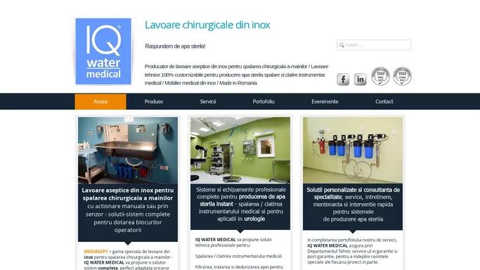 Lavoare-chirurgicale | Judetul Iasi | IQ WATER MEDICAL