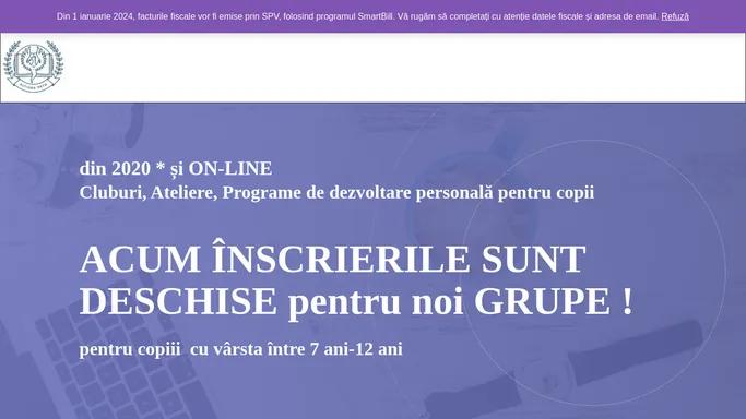 Cursuri Copii OnLine - Learn2b - Excelenta, Training si Educatie Complementara