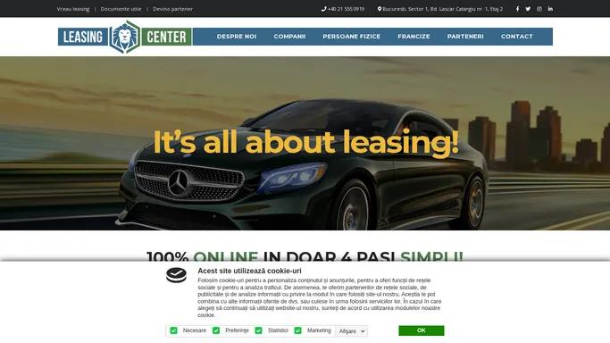 Leasing Center – Leasing Financiar Auto | Echipamente | Imobiliar