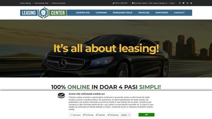 Leasing Center – Leasing Financiar Auto | Echipamente | Imobiliar