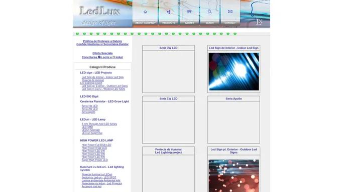 LedLux Romania - Design of LED Light - LED Lighting Design and Project