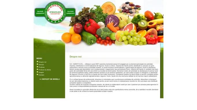 SC KAFETI SRL – Depozit legume fructe