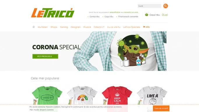LeTrico.ro - Tricouri si obiecte personalizare imprimate