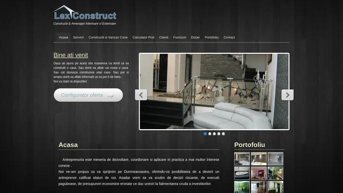 Lex Construct | Construtii case vile, amenajari interioare si exterioare