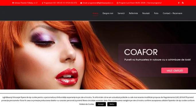 Light Beauty Salon: Coafor,Cosmetica, Machiaj, Frizerie, Manichiura, Pedichiura, Pachete mirese