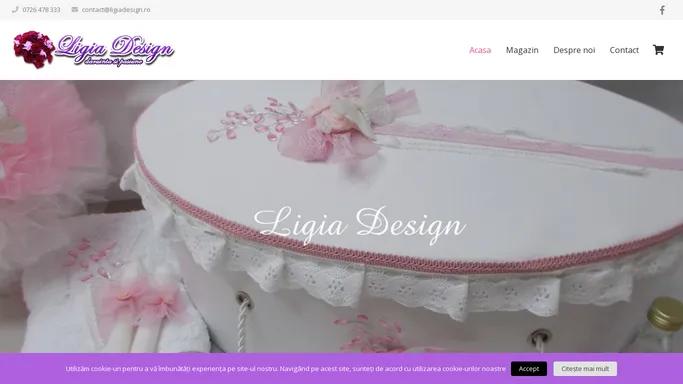 Ligia Design - Accesorii si decoratiuni pentru nunta, botez si alte evenimente