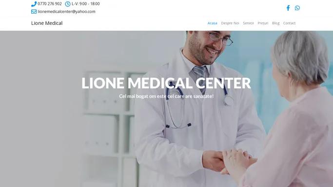 Lione Medical Center - Recuperare Medicala la Domiciliu Bucuresti
