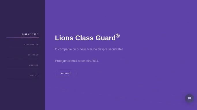 Lions Class Guard | Servicii profesionale de securitate