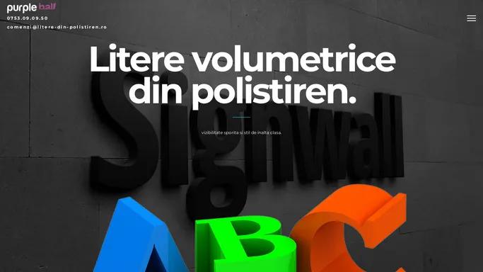 Litere din Polistiren | Logo-uri Volumetrice din Polistiren