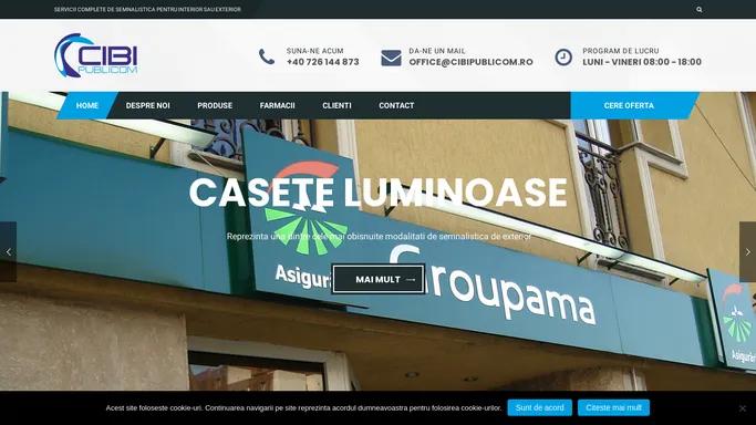 Cibi Publicom – Litere Volumetrice Bucuresti – Firme Luminoase – Reclame Led – Panouri Publicitare