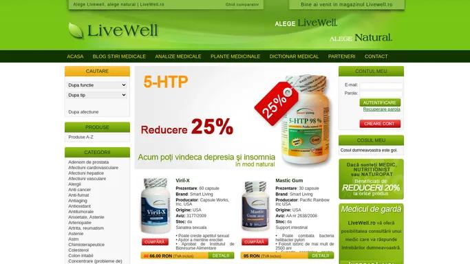 Alege Livewell, alege natural | LiveWell.ro