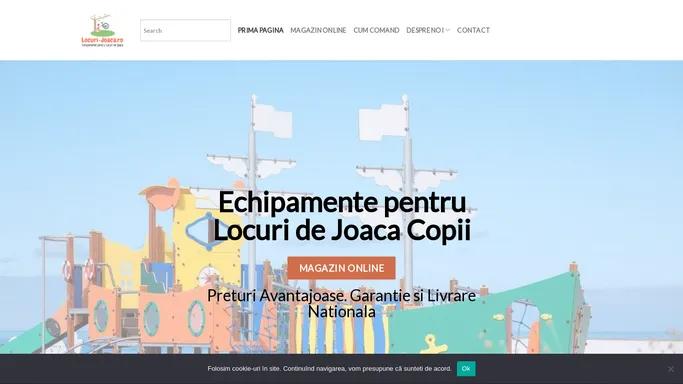 Echipamente Locuri de Joaca pentru Copii